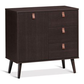 3-drawer Sideboard Storage Display Cabinet