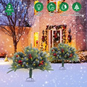 Lifelike Artificial Christmas Tree With 8 Lighting Modes, 50 Warm LEDs, Auto Timer & IP44 Waterproof, Battery Operated For Indoor Outdoor Decor (Option: defaulttitle)