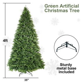 PVC Christmas Tree, Christmas Decorations, Green (Option: 4ft)